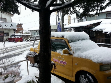 富岡にも雪